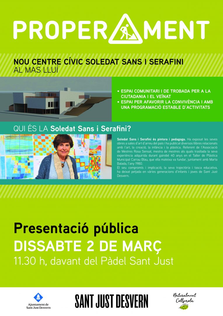Presentació Centre Cívic Soledat Sans