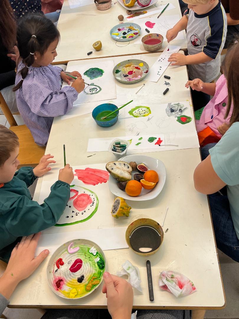 Observació al natural de diferents fruites.